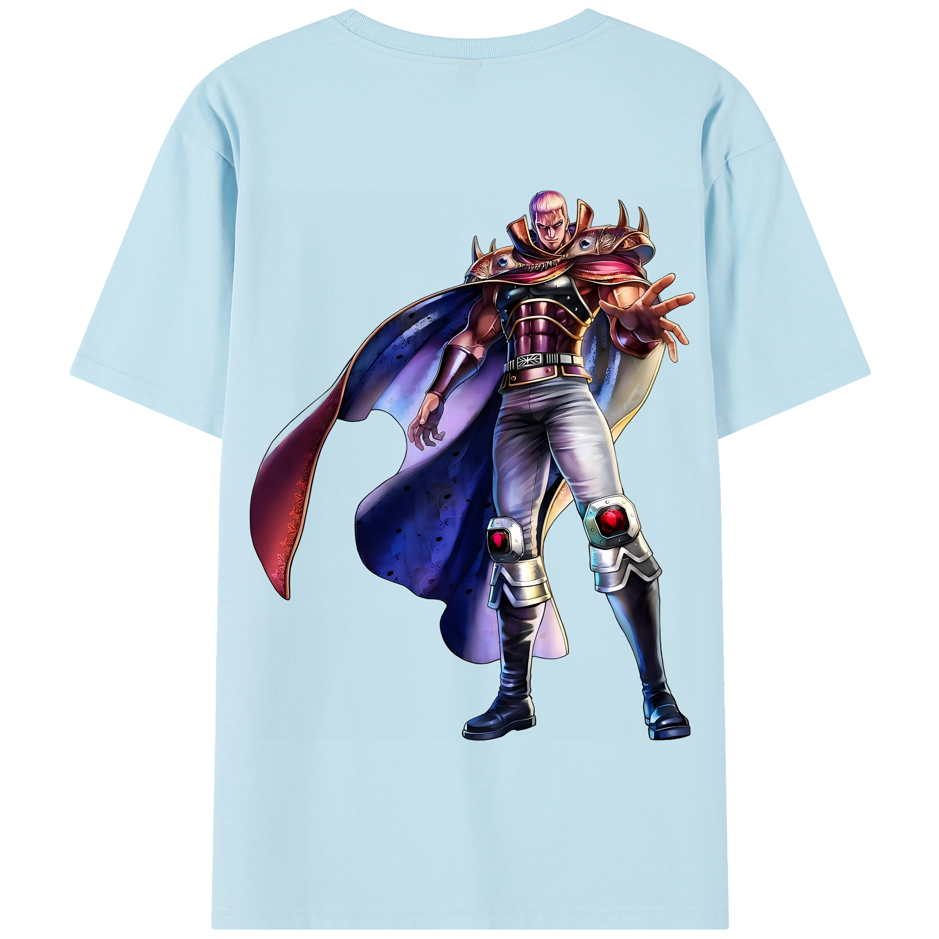 （画像用） 北斗の拳 Fist of the North Star 綿100％半袖Tシャツ（背面プリント）
